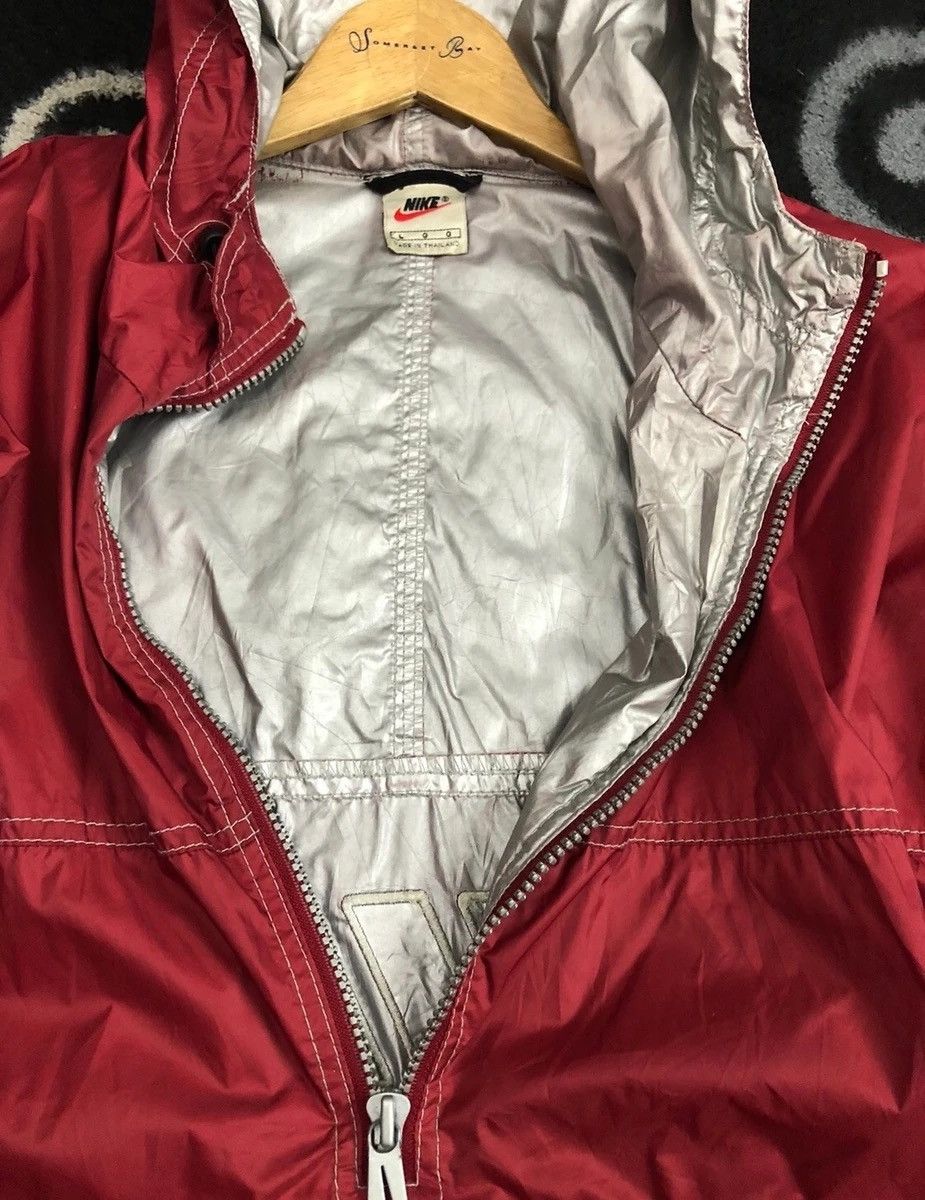 Nike Vintage Center Swoosh Nike Half Zipper Hooded Windbreaker Size US L / EU 52-54 / 3 - 11 Thumbnail
