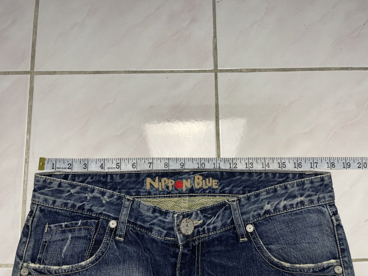 Japanese Brand Nippon Blue Traditional Japanase Embroidered Jeans Size US 36 / EU 52 - 7 Thumbnail