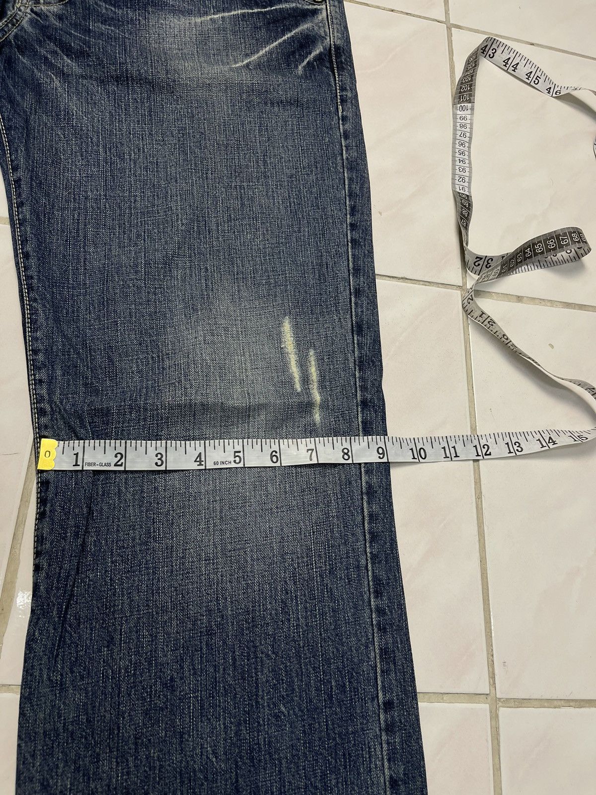 Japanese Brand Nippon Blue Traditional Japanase Embroidered Jeans Size US 36 / EU 52 - 10 Thumbnail