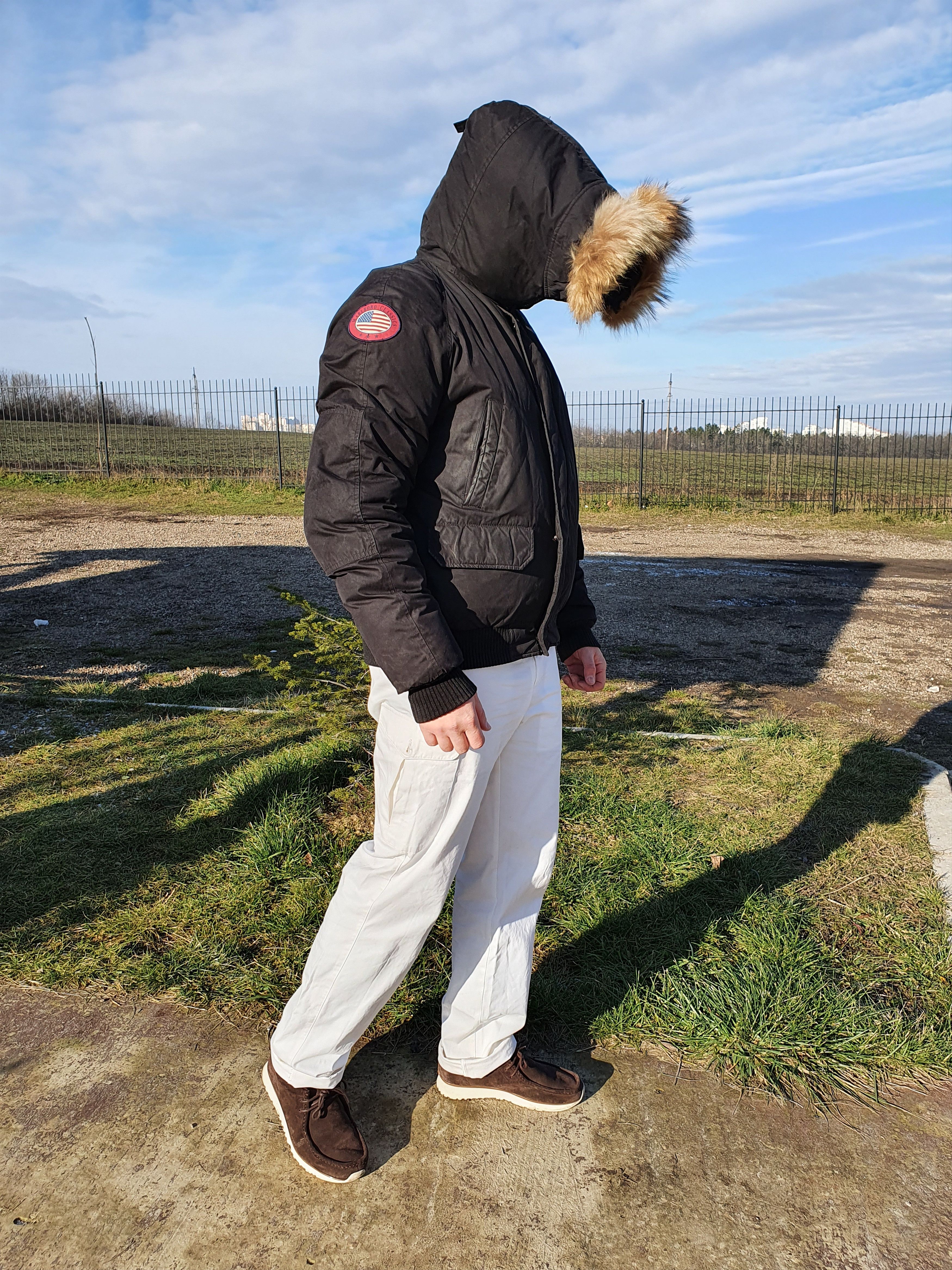Marlboro × Marlboro Classics Vintage Marlboro Down Bomber Jacket Canada Goose style Size US L / EU 52-54 / 3 - 2 Thumbnail