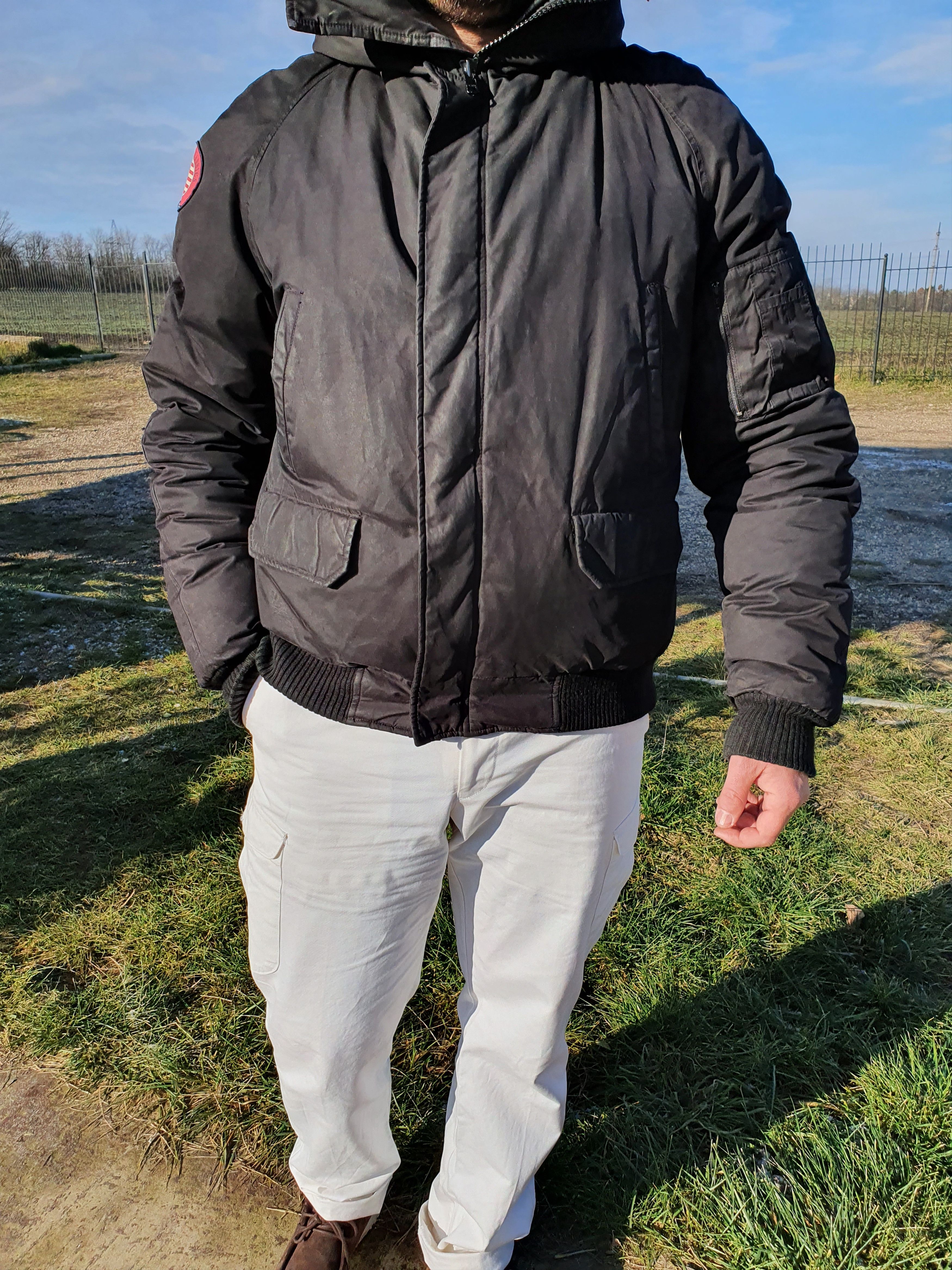 Marlboro × Marlboro Classics Vintage Marlboro Down Bomber Jacket Canada Goose style Size US L / EU 52-54 / 3 - 8 Thumbnail