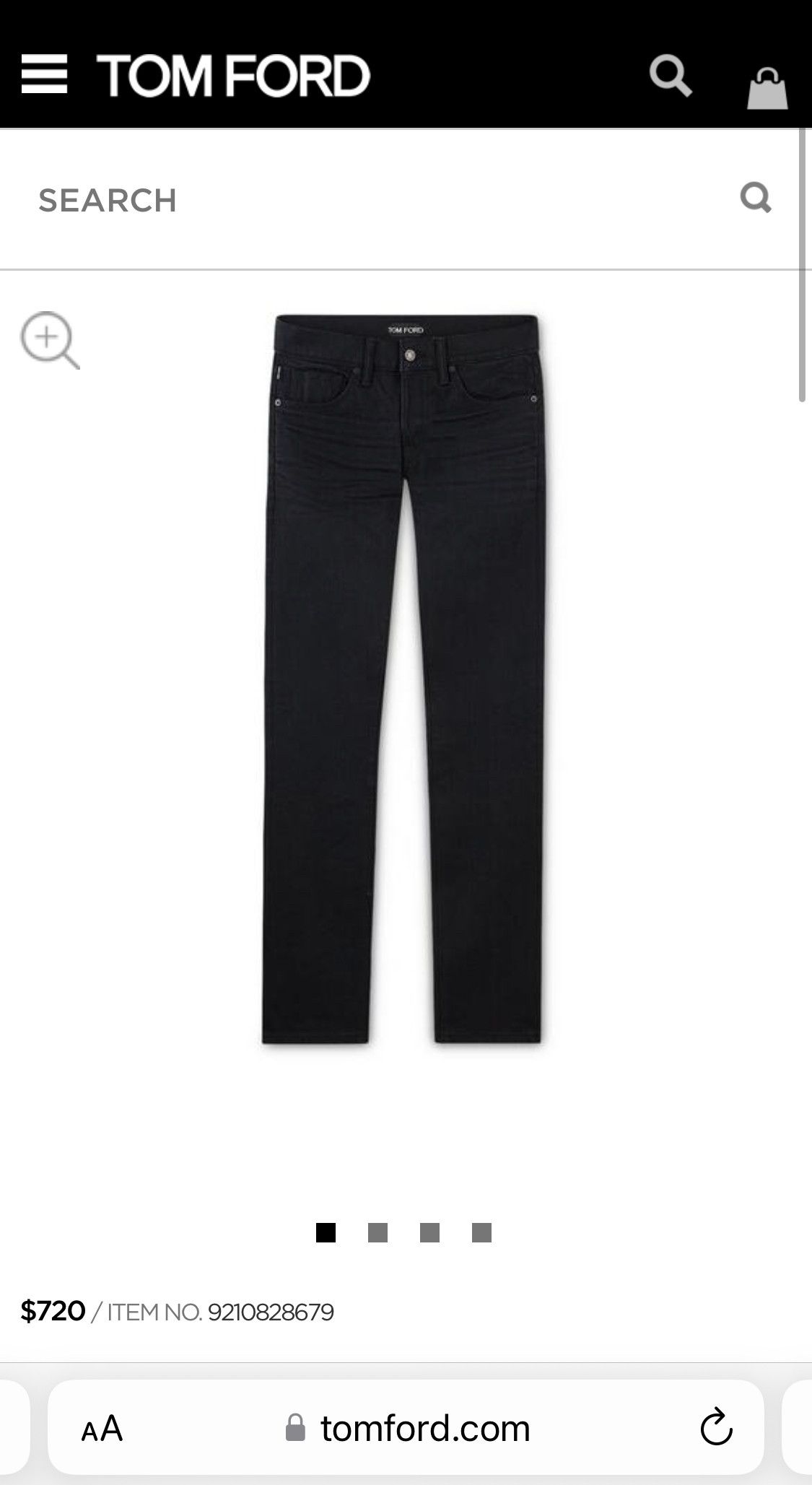Tom Ford Tom Ford SLIM FIT STRETCH JAPANESE SELVEDGE DENIM Size US 31 - 11 Thumbnail