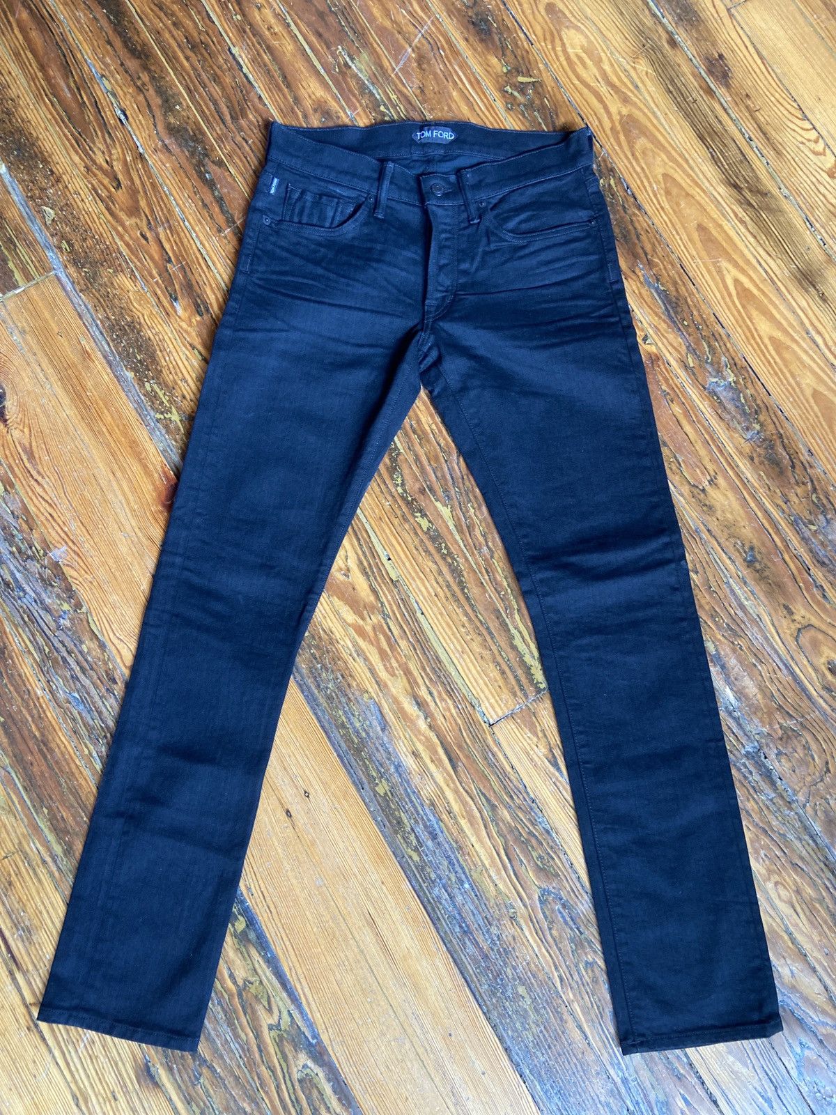 Tom Ford Tom Ford SLIM FIT STRETCH JAPANESE SELVEDGE DENIM Size US 31 - 2 Thumbnail