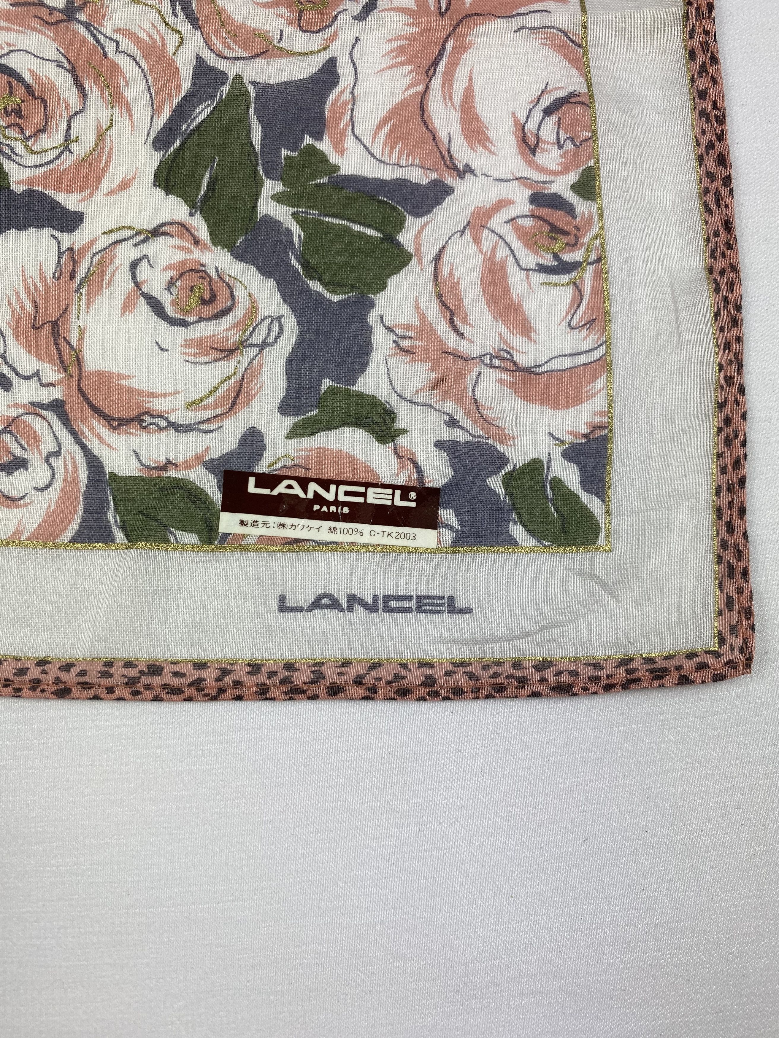 Lancel × Vintage Lancel Handkerchief / Bandana / Neckerchief Size ONE SIZE - 5 Thumbnail