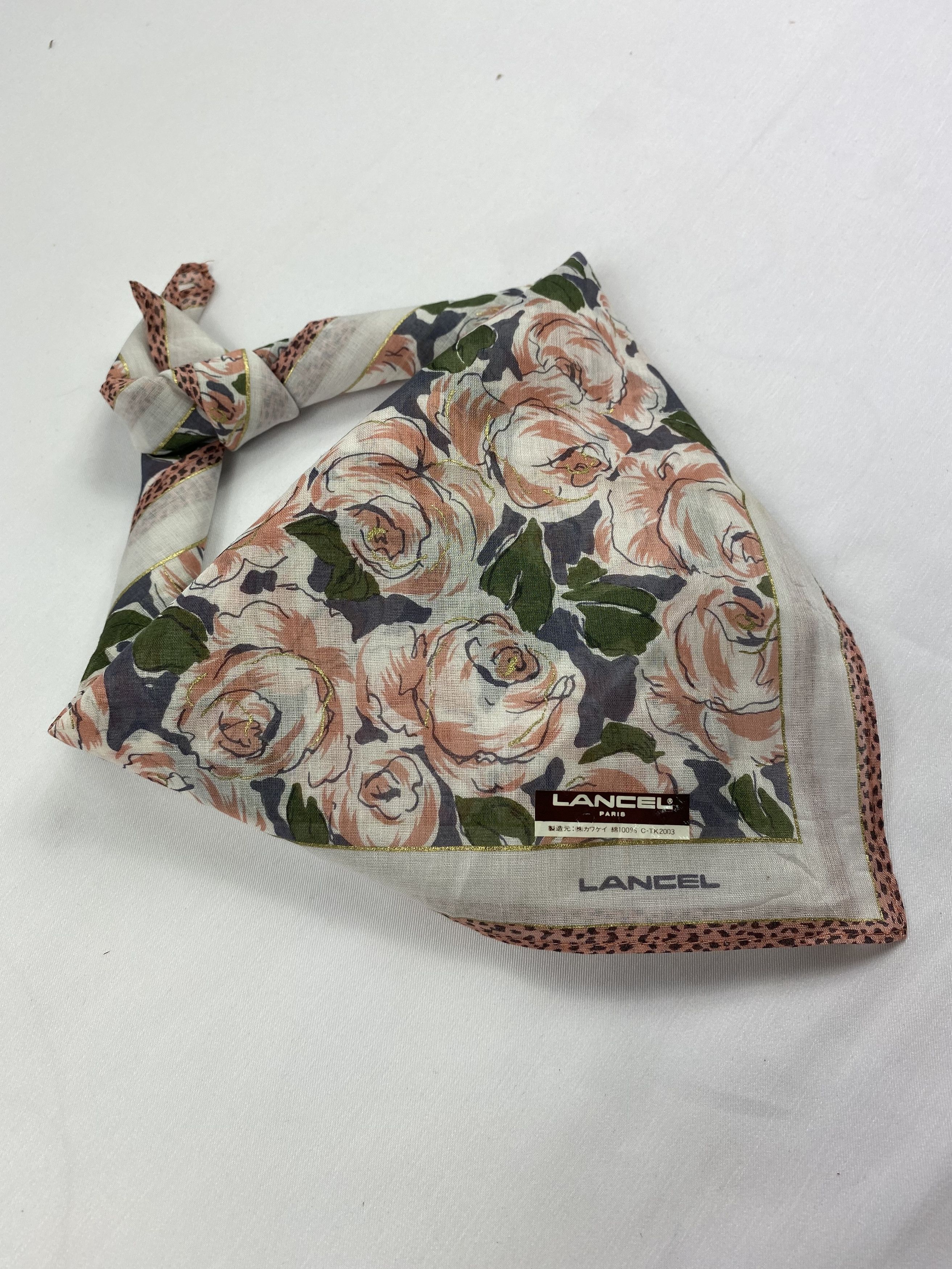 Lancel × Vintage Lancel Handkerchief / Bandana / Neckerchief Size ONE SIZE - 2 Thumbnail