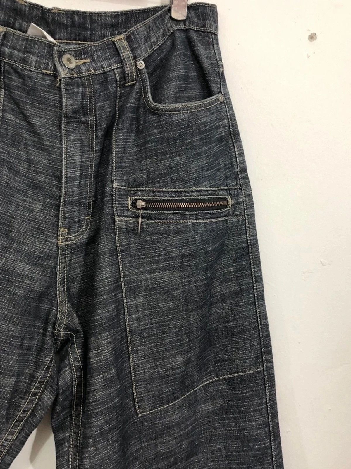 Japanese Brand MasterPiece Multi Zipper Pocket Denim Pants Size US 35 - 4 Thumbnail
