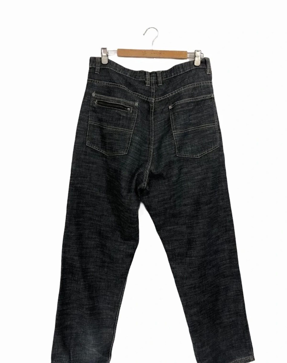 Japanese Brand MasterPiece Multi Zipper Pocket Denim Pants Size US 35 - 2 Thumbnail