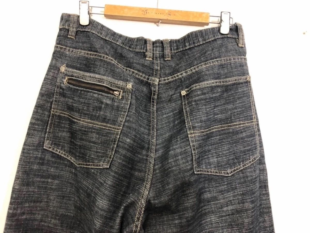 Japanese Brand MasterPiece Multi Zipper Pocket Denim Pants Size US 35 - 8 Thumbnail