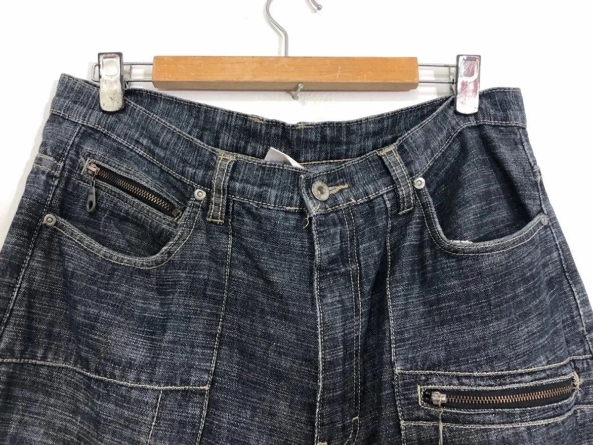 Japanese Brand MasterPiece Multi Zipper Pocket Denim Pants Size US 35 - 5 Thumbnail
