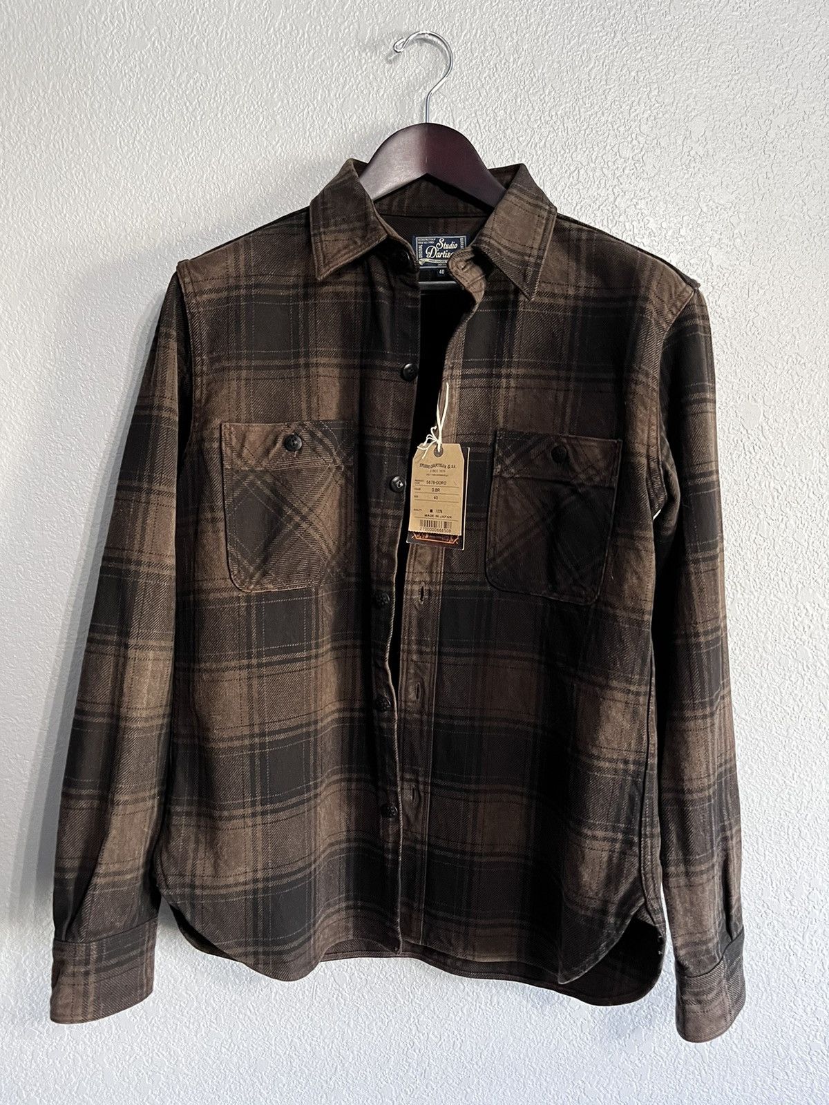 Studio D'Artisan Heavyweight Check Flannel Shirt AMAMI DOROZOME | Grailed