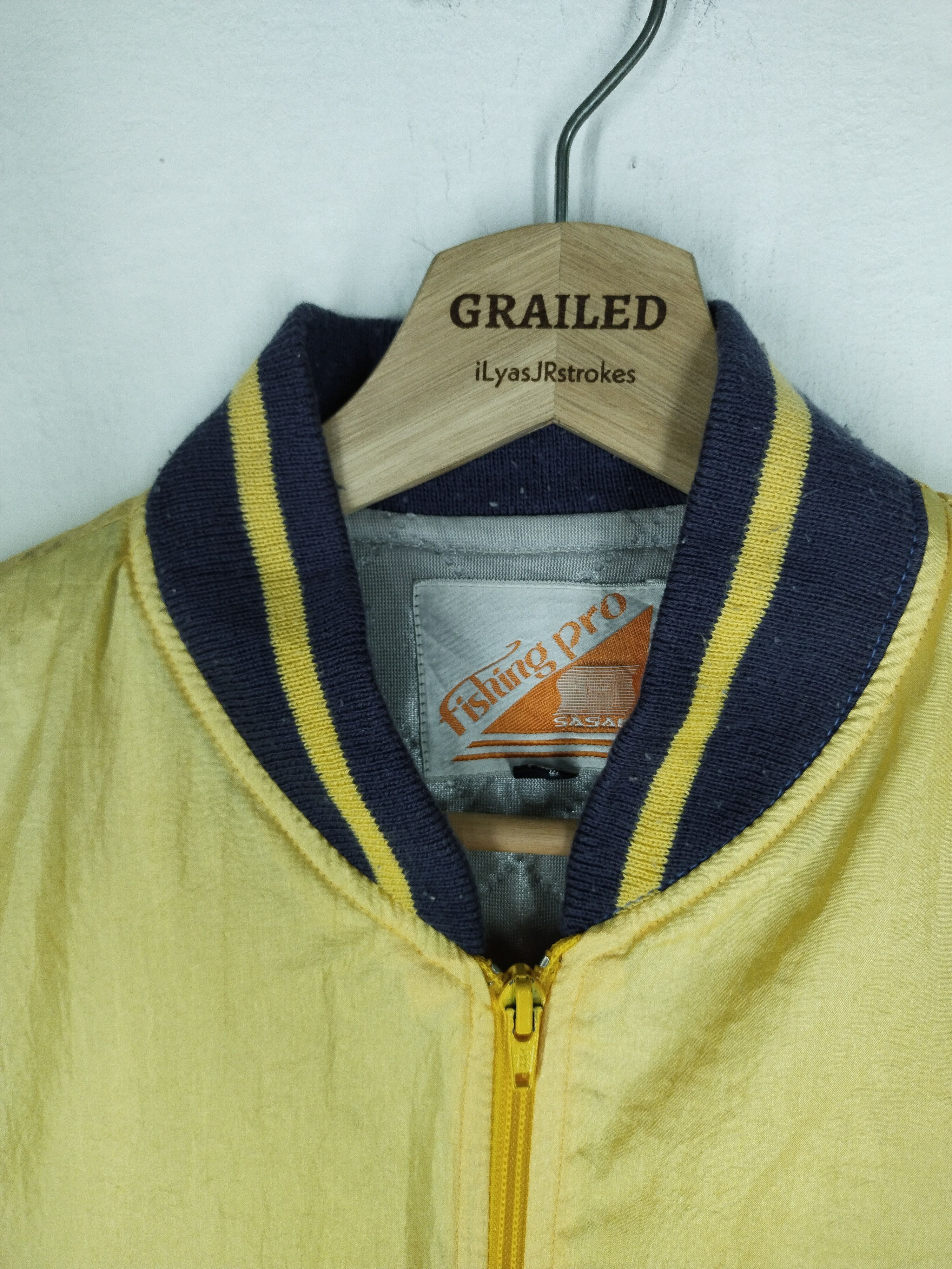 Japanese Brand 🔥VTG FISHING PRO SASAKI BOMBER JACKET Size US L / EU 52-54 / 3 - 14 Thumbnail