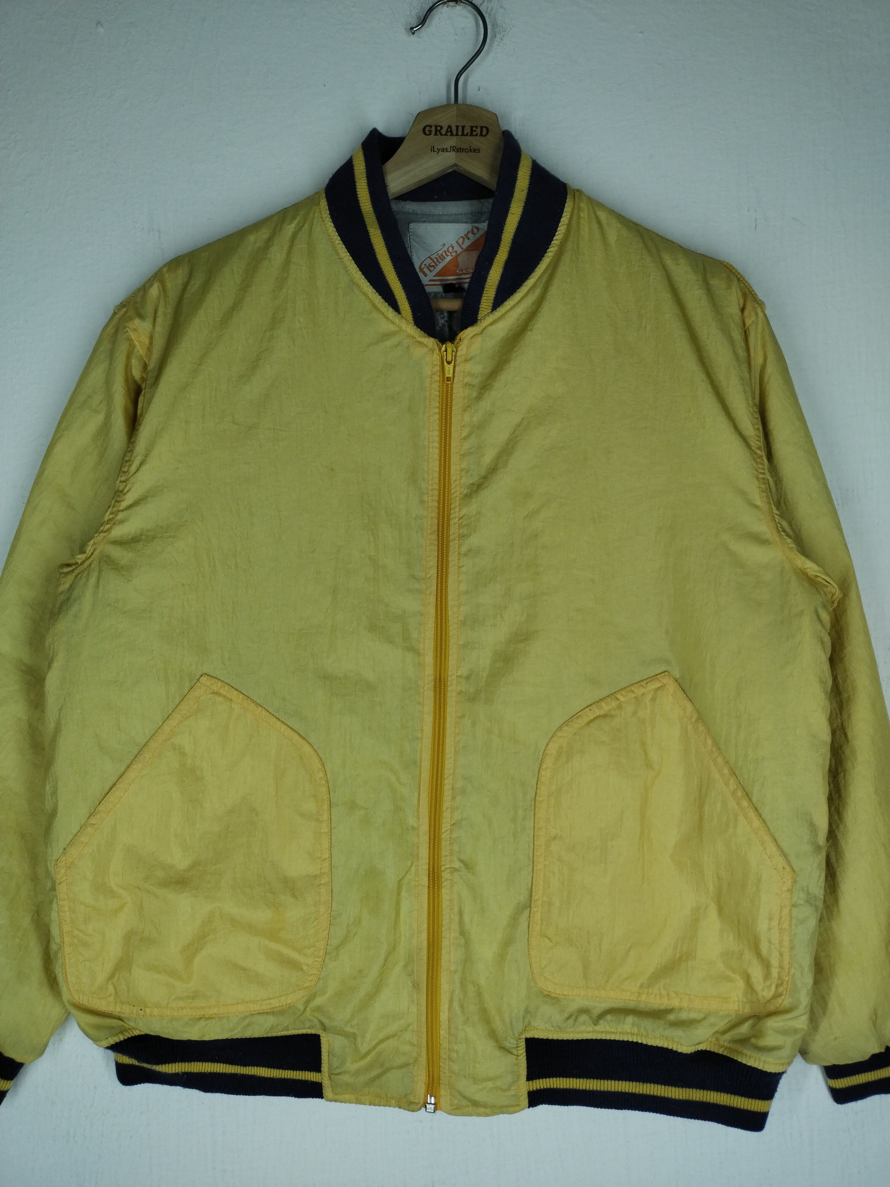 Japanese Brand 🔥VTG FISHING PRO SASAKI BOMBER JACKET Size US L / EU 52-54 / 3 - 2 Thumbnail
