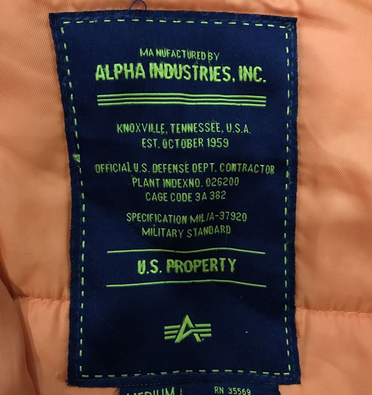 Alpha Industries ALPHA INDUSTRIES.INC. JACKET HOODIE Size US M / EU 48-50 / 2 - 14 Thumbnail