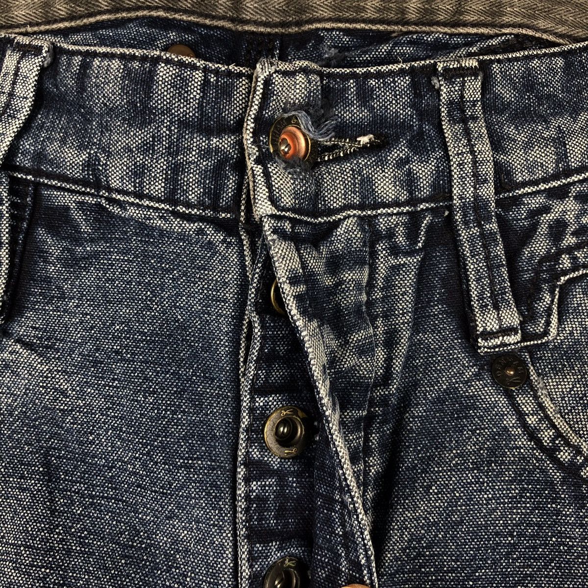 DENHAM × Japanese Brand Denham patchwork sashiko stitch nice design Size US 30 / EU 46 - 4 Thumbnail