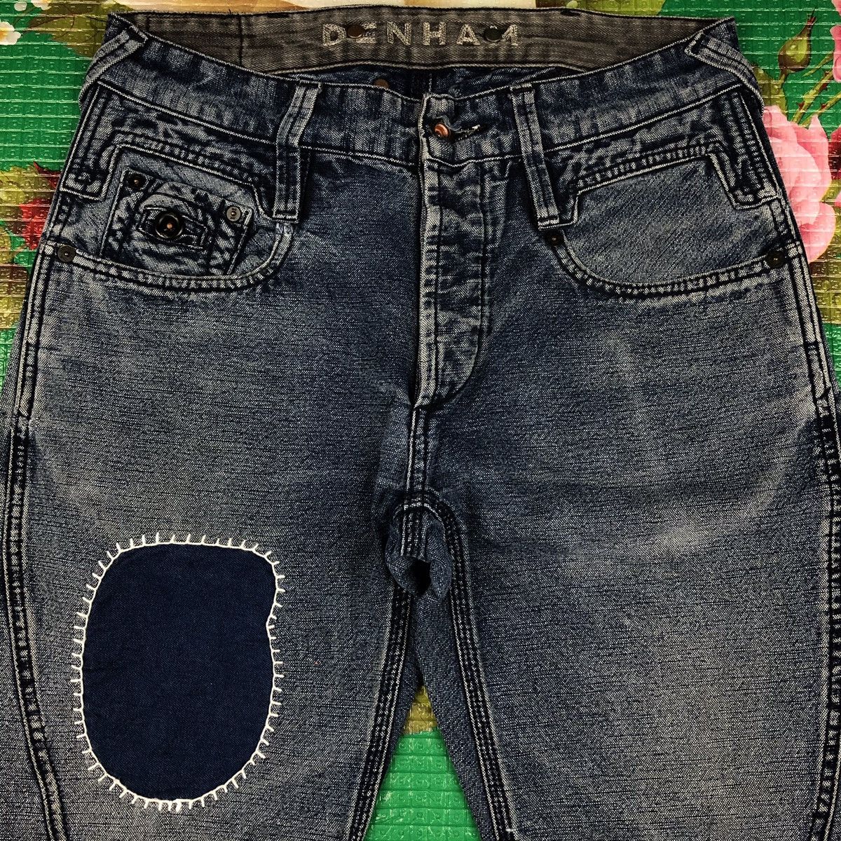DENHAM × Japanese Brand Denham patchwork sashiko stitch nice design Size US 30 / EU 46 - 3 Thumbnail