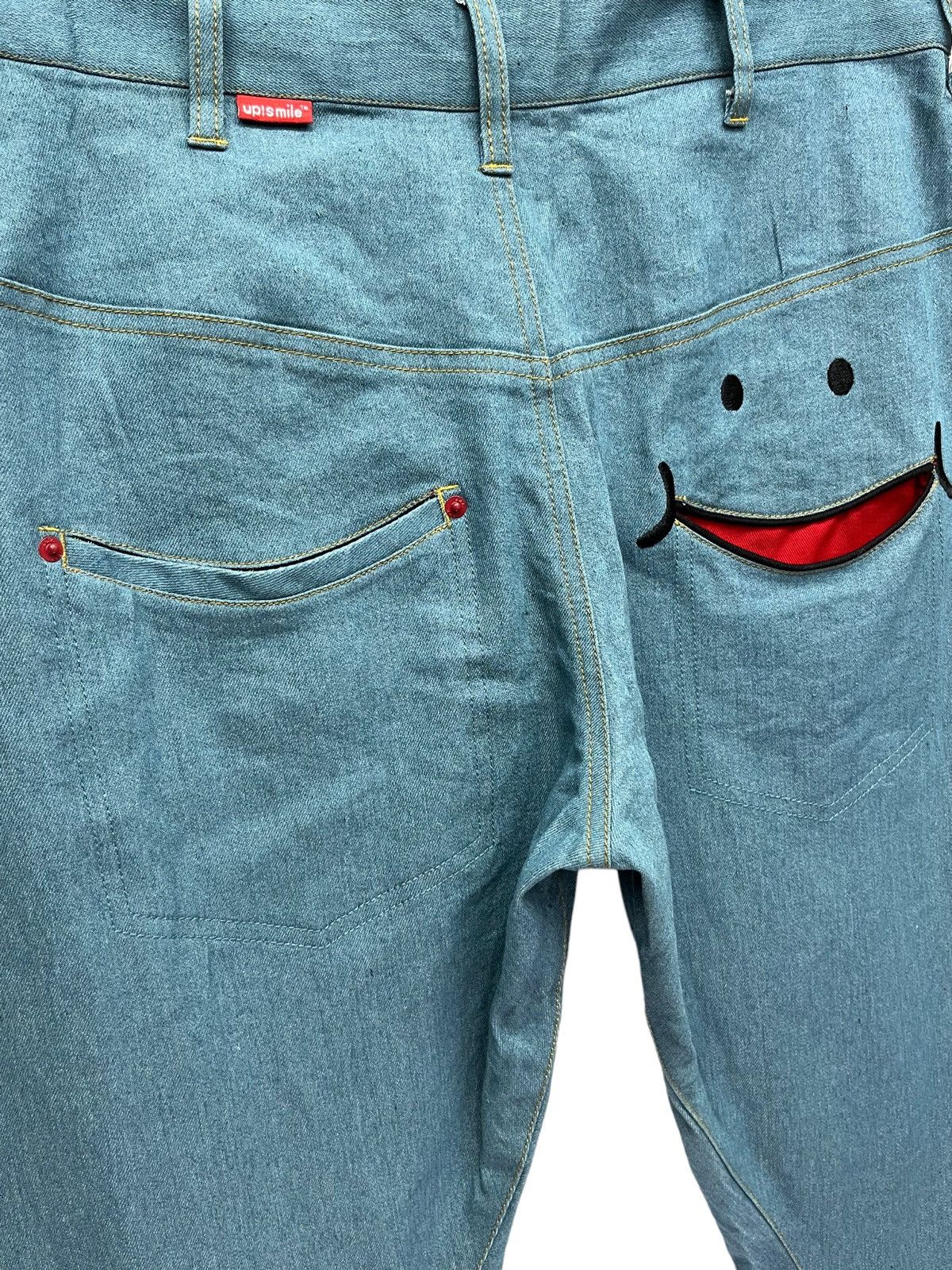 Japanese Brand DOPE! 3DEE UP!SMILExRHP Fun Smiley Stretch Poly-Cotton Pants Size US 30 / EU 46 - 10 Thumbnail