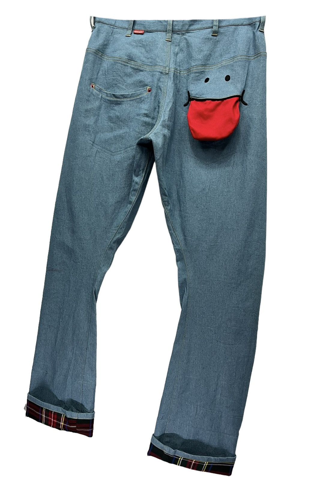 Japanese Brand DOPE! 3DEE UP!SMILExRHP Fun Smiley Stretch Poly-Cotton Pants Size US 30 / EU 46 - 8 Thumbnail