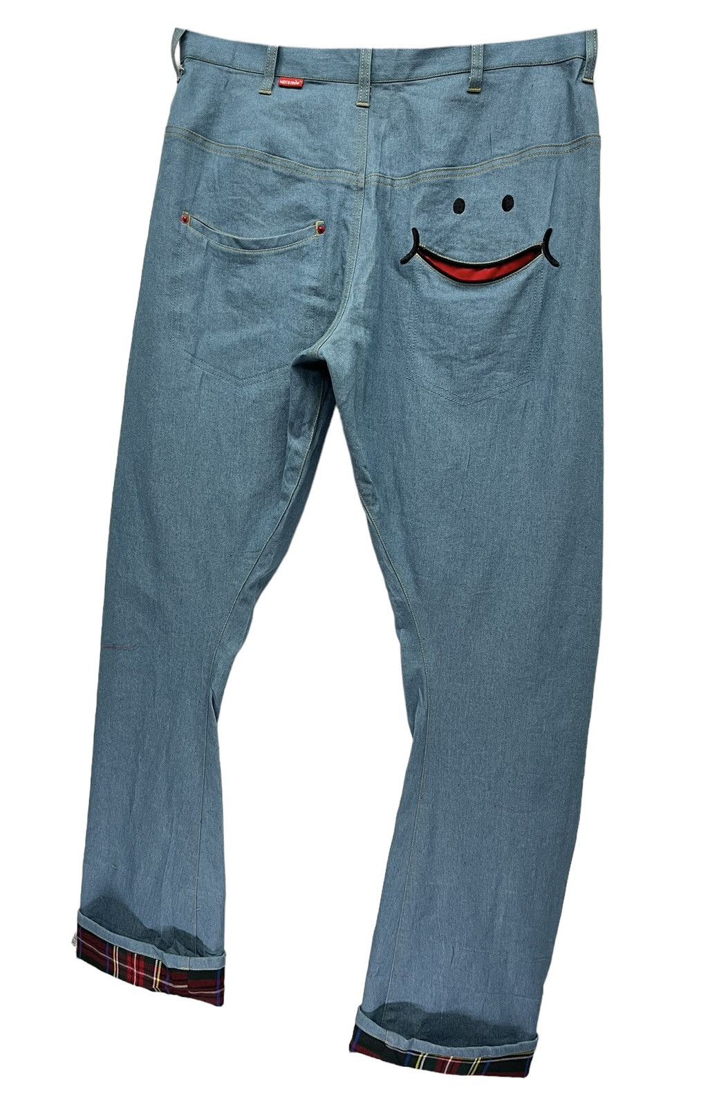 Japanese Brand DOPE! 3DEE UP!SMILExRHP Fun Smiley Stretch Poly-Cotton Pants Size US 30 / EU 46 - 9 Thumbnail