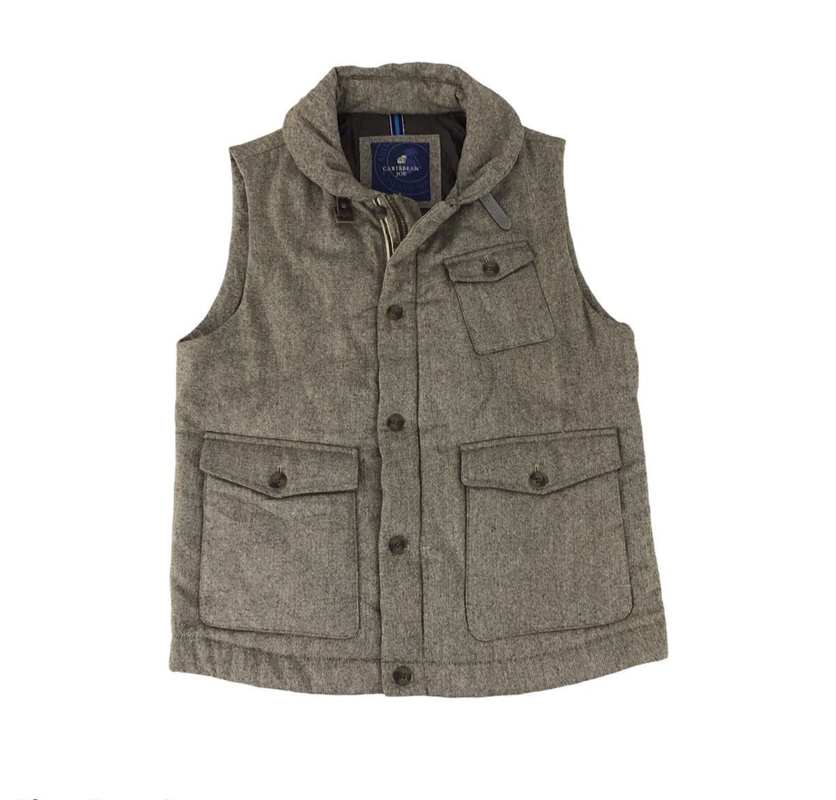 Caribbean × Vintage Vintage Caribbean Joe Insulated Wool Vest Quilted Inner Size US L / EU 52-54 / 3 - 1 Thumbnail