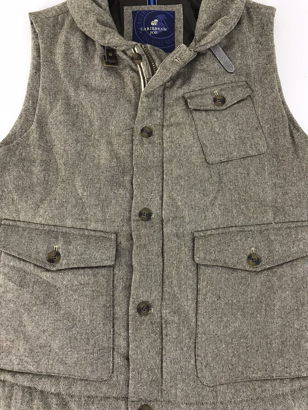 Caribbean × Vintage Vintage Caribbean Joe Insulated Wool Vest Quilted Inner Size US L / EU 52-54 / 3 - 2 Thumbnail