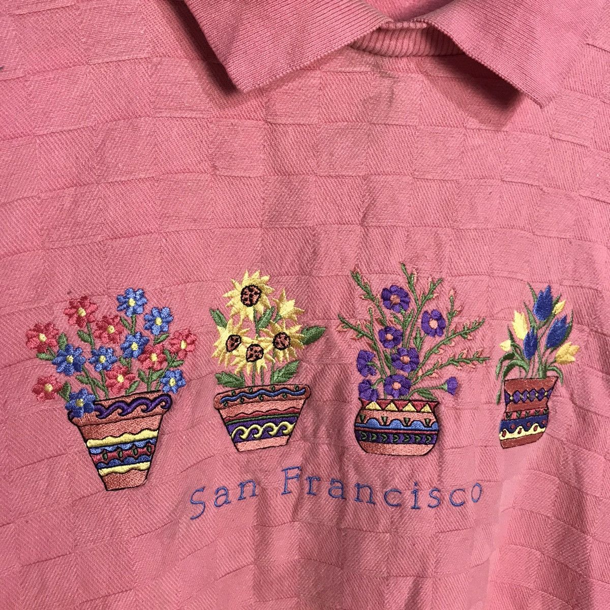Vintage Vintage san Francisco multicolour embroidery floral sweater Size US L / EU 52-54 / 3 - 3 Thumbnail