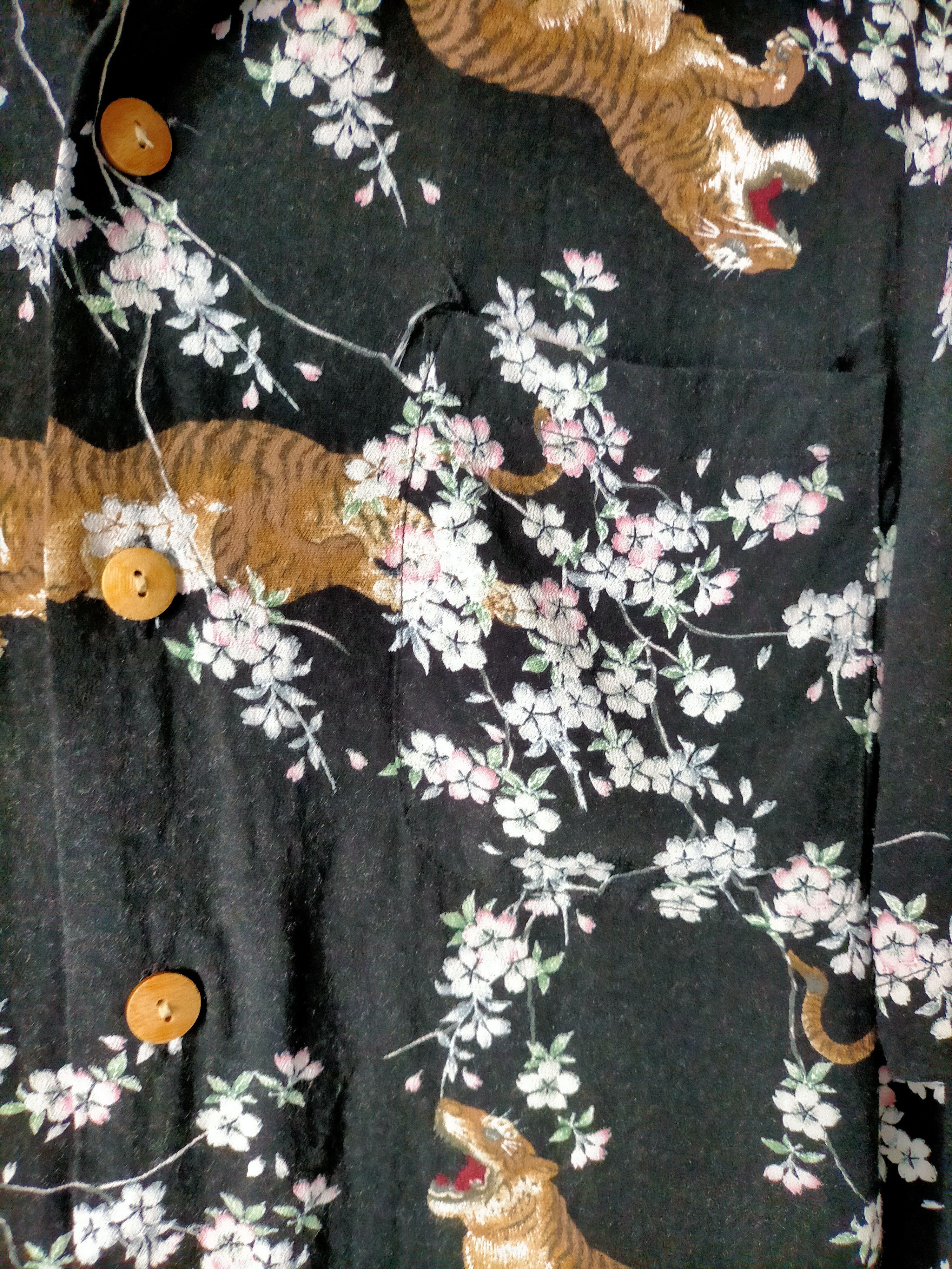 Japanese Brand Kaluluwa Hawaiian Tiger Rayon full Print Size US M / EU 48-50 / 2 - 7 Thumbnail