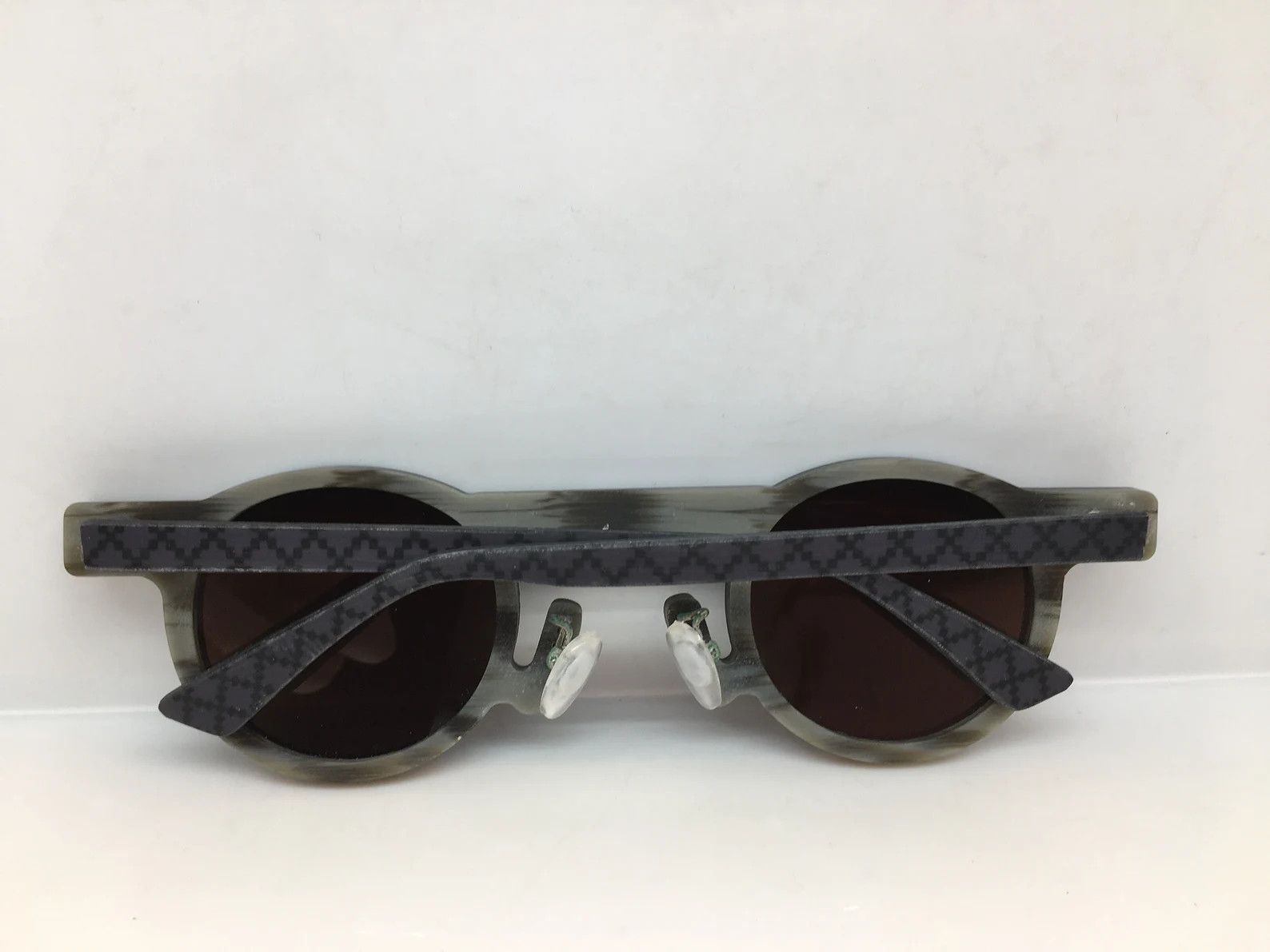 Vintage MOD AVANT GARDE JAPAN BLACK ROUND POWERBROKER SUNGLASSES Size ONE SIZE - 7 Thumbnail