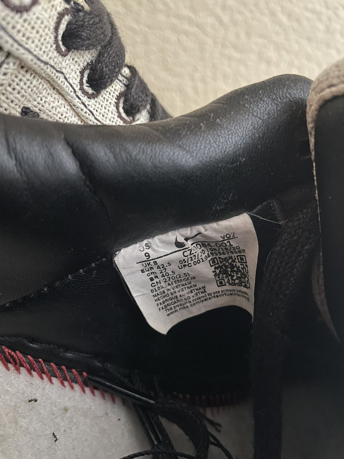 Nike × Stussy 1/1 Bleached Stussy Air Force 1 Black Size US 9 / EU 42 - 8 Thumbnail