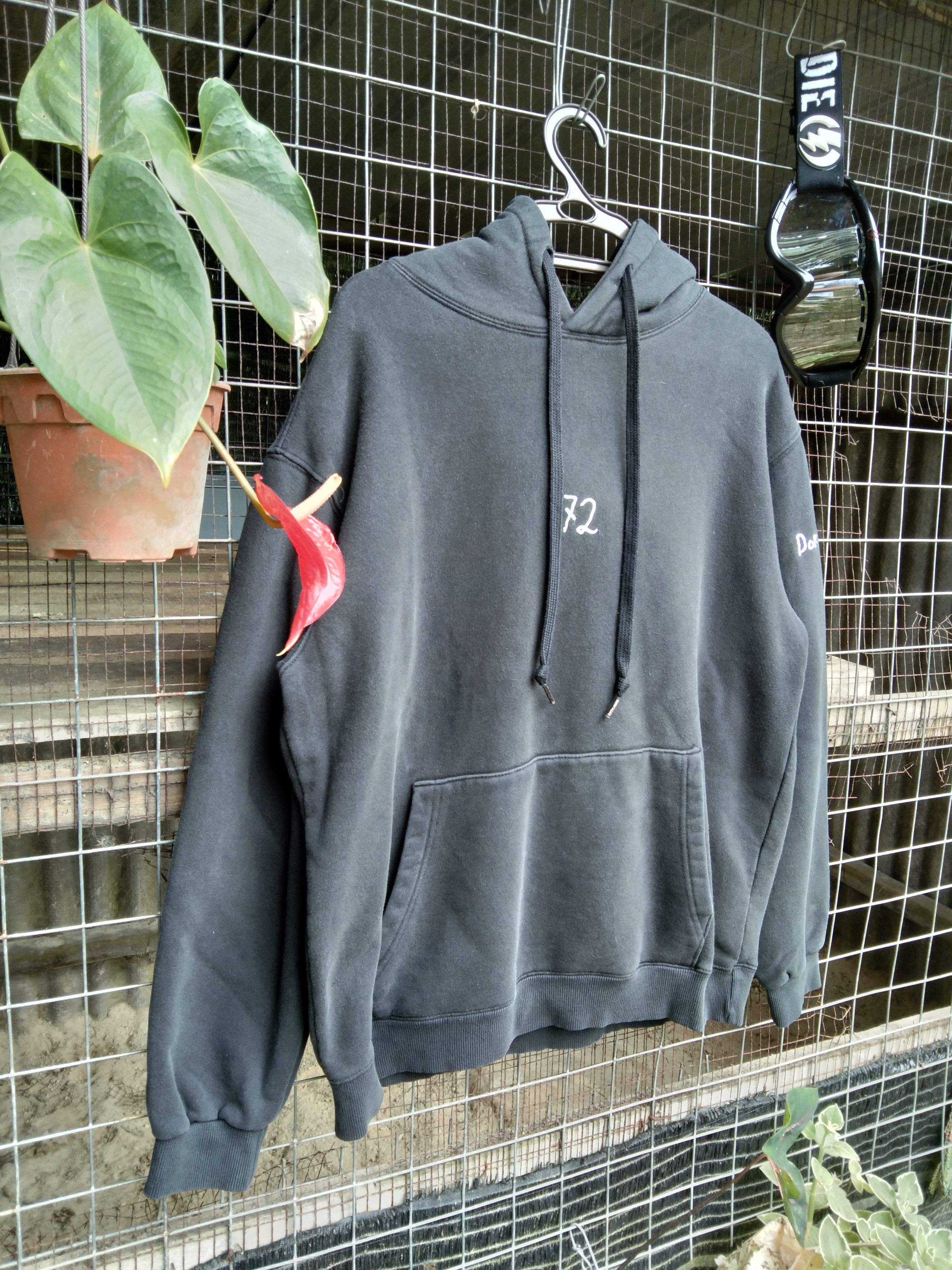 Japanese Brand COMPAGNO "DON'T HATE" SWEATER HOODIE Size XL / US 12-14 / IT 48-50 - 6 Thumbnail