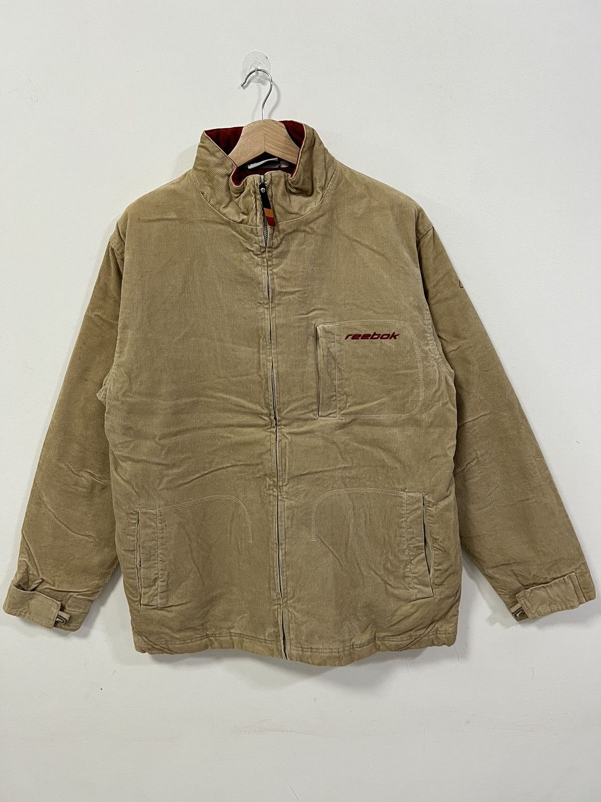 Reebok × Vintage Vintage Reebok Lined Corduroy Bomber Jacket Size US M / EU 48-50 / 2 - 1 Thumbnail