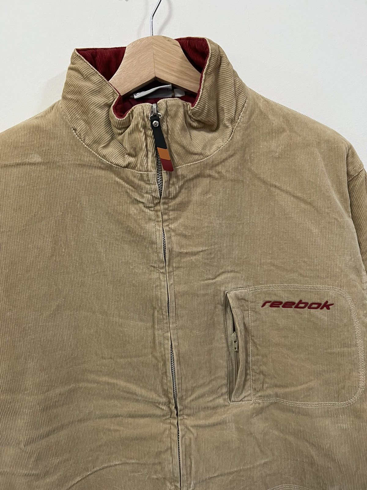 Reebok × Vintage Vintage Reebok Lined Corduroy Bomber Jacket Size US M / EU 48-50 / 2 - 2 Thumbnail