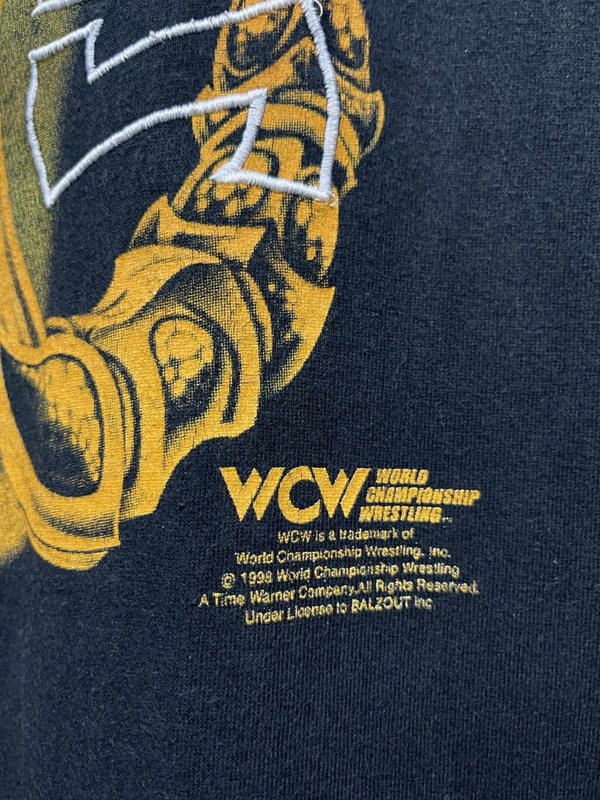 Rap Tees Vintage 1998 Sting Wrestling T Shirt Rap Tees Size US XL / EU 56 / 4 - 3 Thumbnail