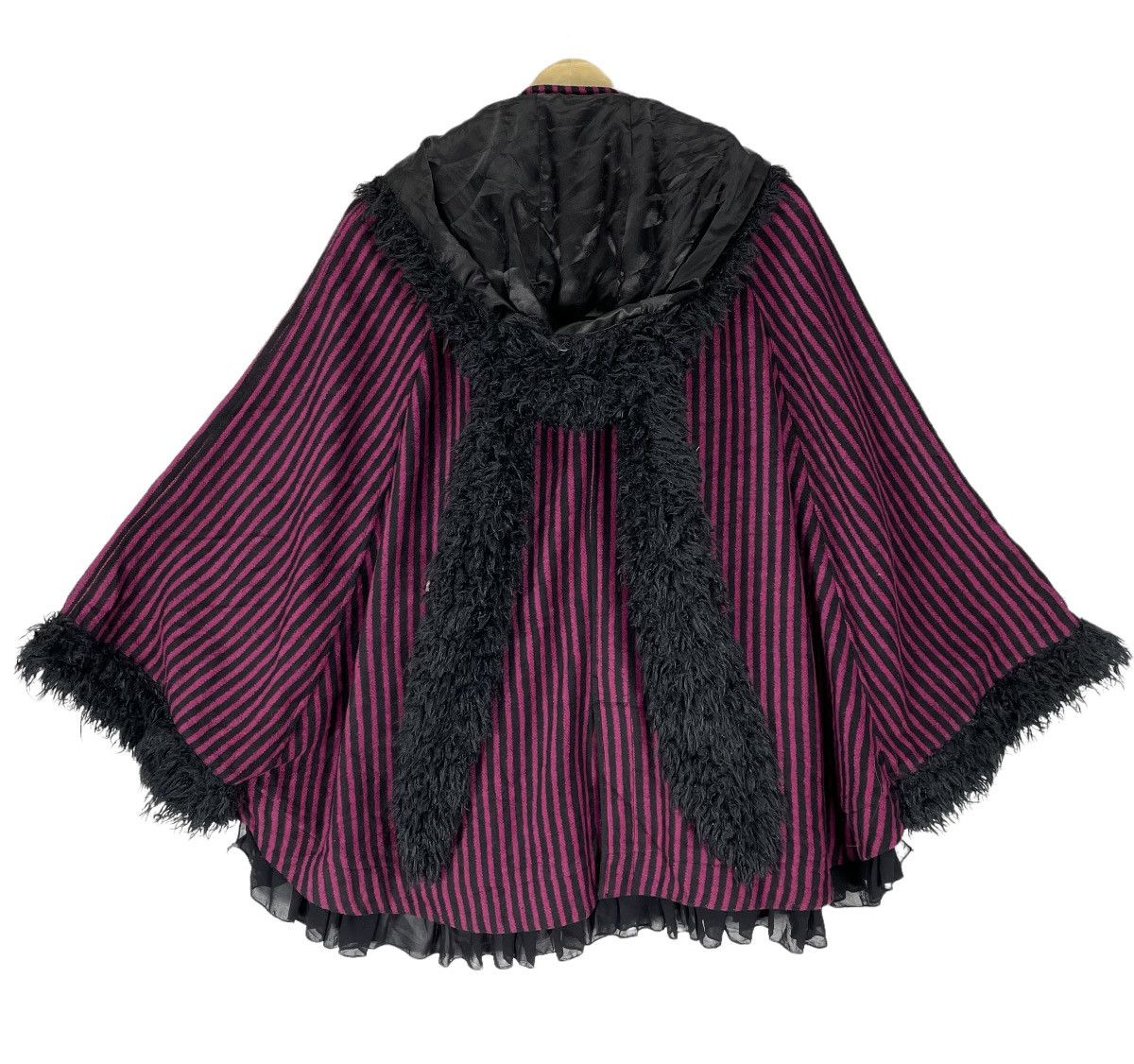 Japanese Brand ☀️ALGONQUINS STRIPED HOODIE PONCHO Size M / US 6-8 / IT 42-44 - 8 Thumbnail