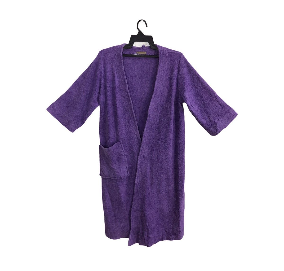 image of Designer Vintage 90's YVES Saint Laurent Lingerie Robe Bath Jacket in Purple, Men's (Size Large)