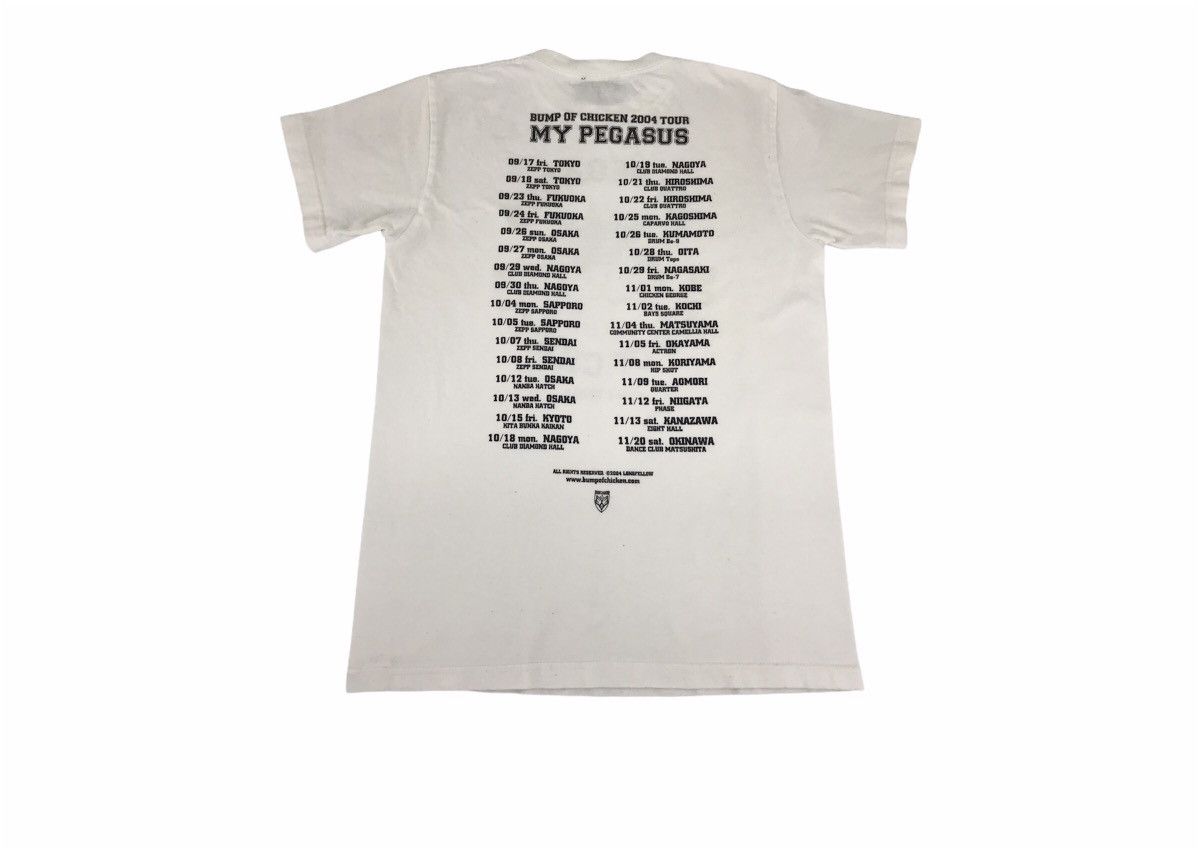 BUMP OF CHICKEN MY PEGASUS 2004 ツアー Vintage Bump Of Chicken My Pegasus 2004 Japan Tour Tee