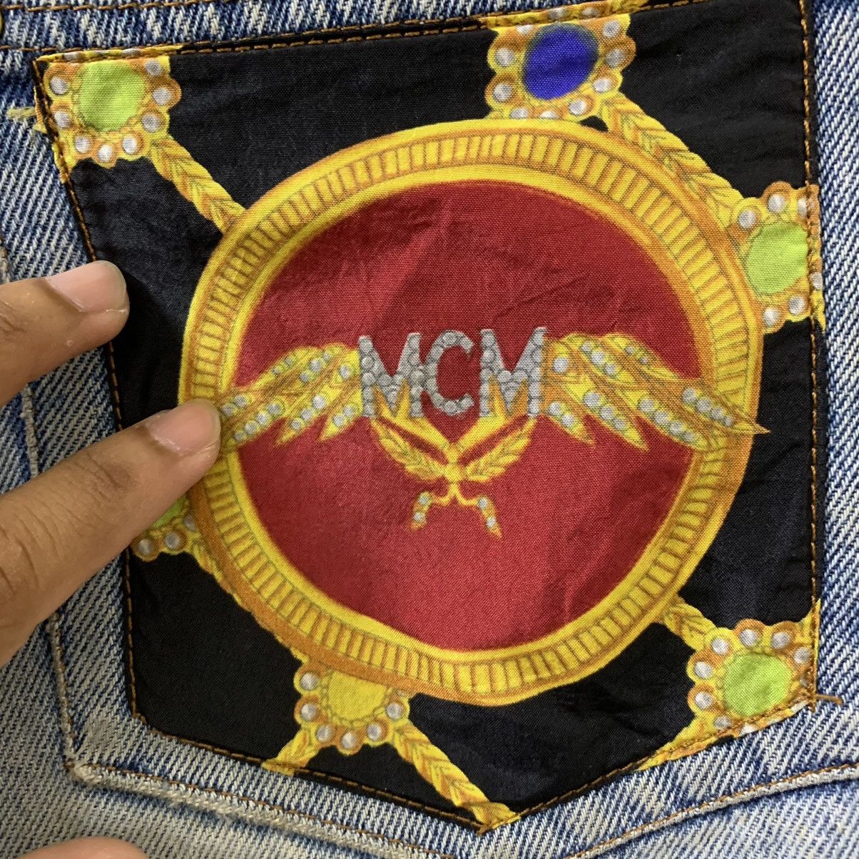 Designer × MCM × Vintage VINTAGE MCM POCKET BIG LOGO DISTRESS JEAN Size US 28 / EU 44 - 9 Thumbnail