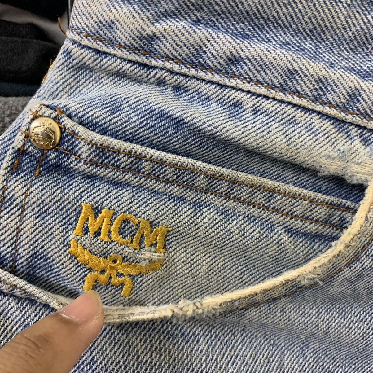 Designer × MCM × Vintage VINTAGE MCM POCKET BIG LOGO DISTRESS JEAN Size US 28 / EU 44 - 8 Thumbnail