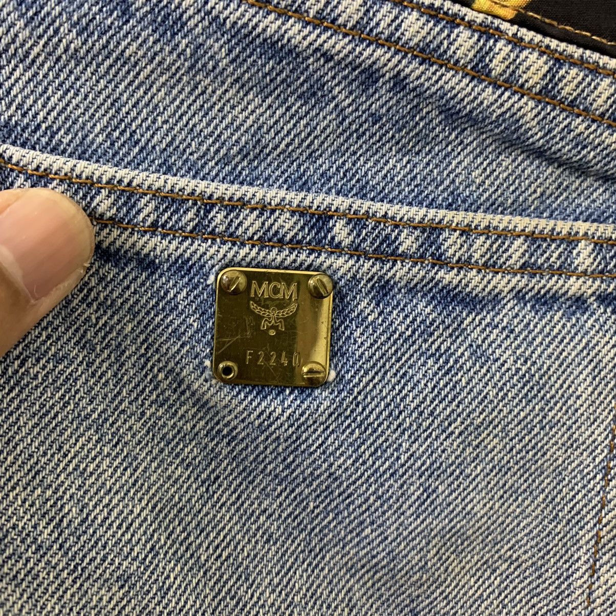Designer × MCM × Vintage VINTAGE MCM POCKET BIG LOGO DISTRESS JEAN Size US 28 / EU 44 - 10 Thumbnail