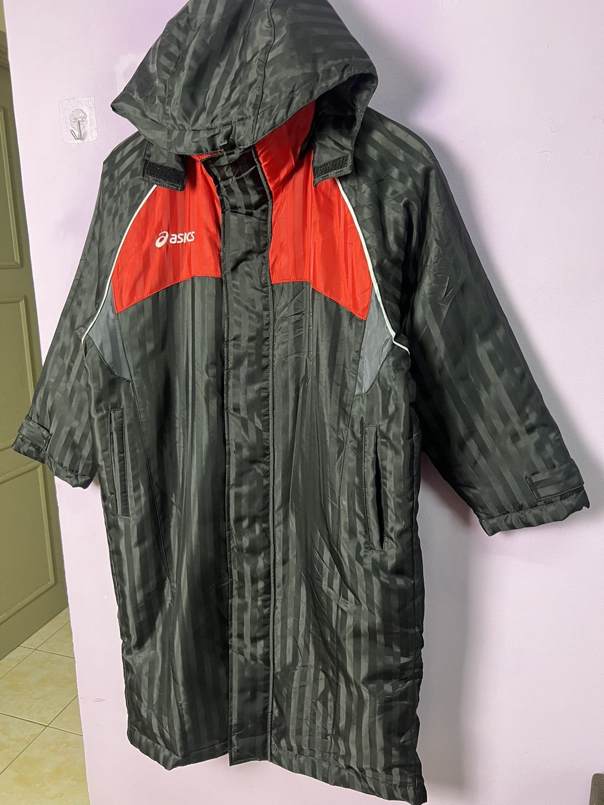 Asics 🔥Vintage ASICS Long Quilted Jackets Size US M / EU 48-50 / 2 - 5 Thumbnail