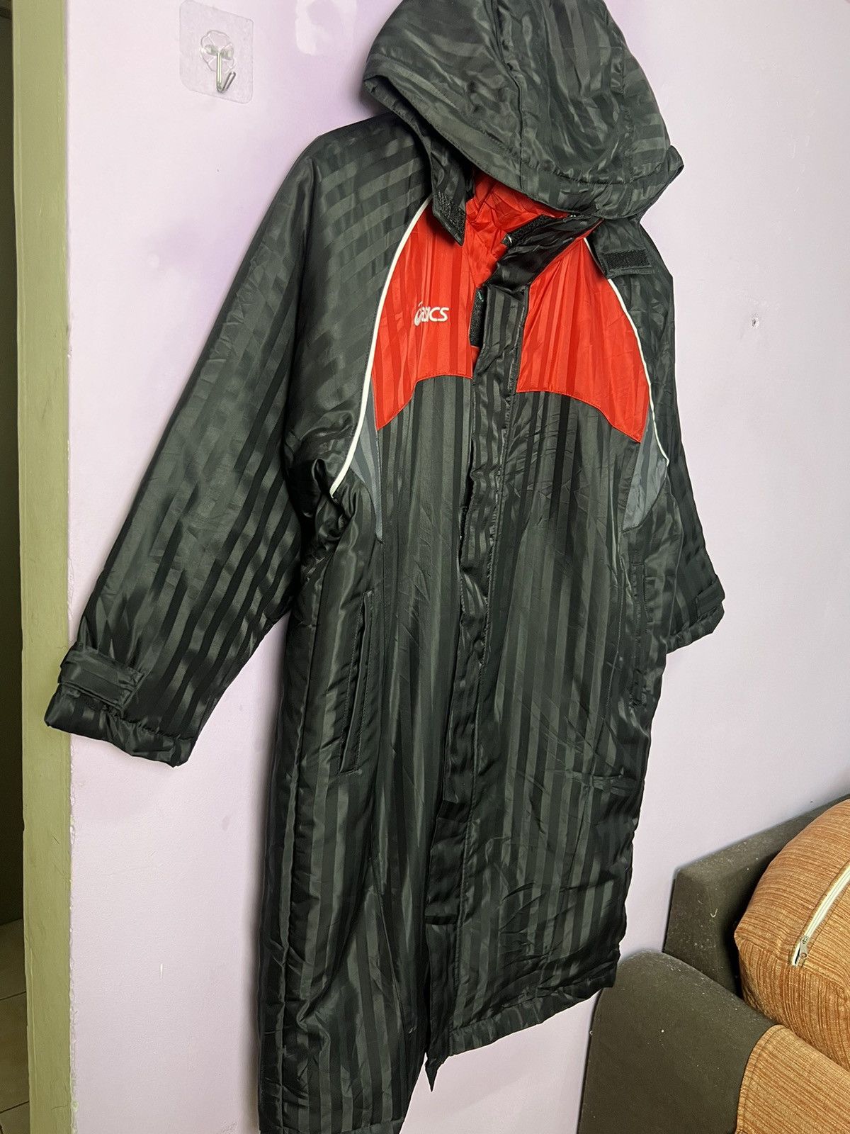 Asics 🔥Vintage ASICS Long Quilted Jackets Size US M / EU 48-50 / 2 - 6 Thumbnail