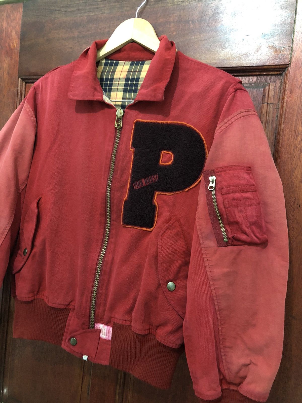 Pink House Vintage 1980s Pink House Bomber Japan Jacket Medium Size US M / EU 48-50 / 2 - 7 Thumbnail