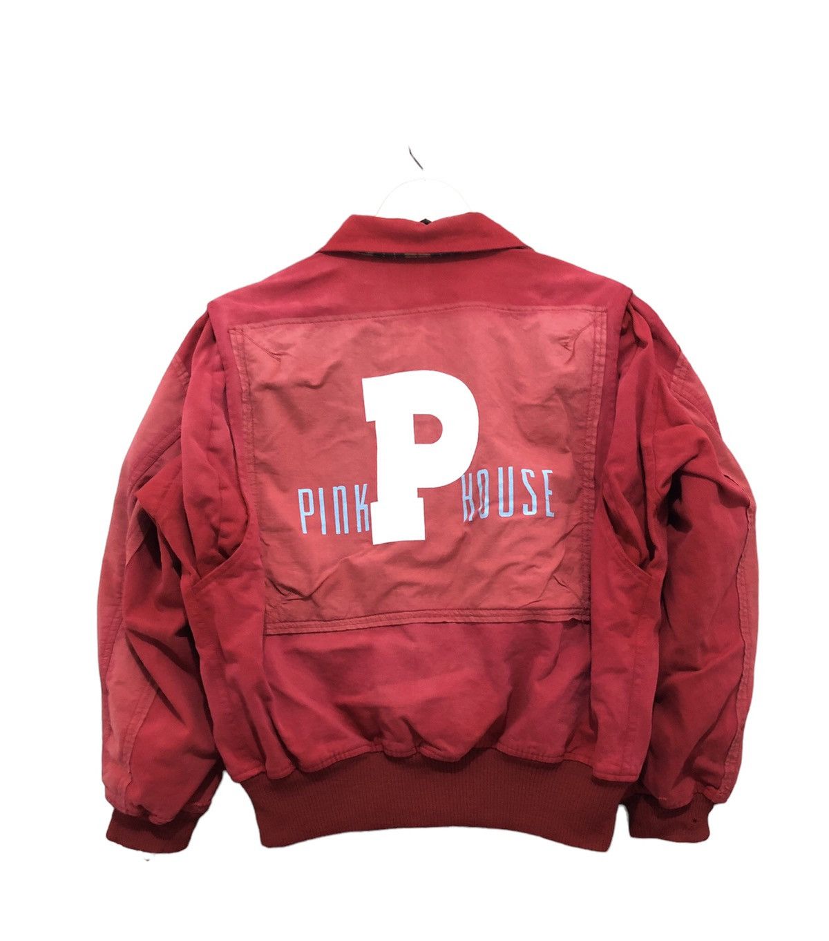 Pink House Vintage 1980s Pink House Bomber Japan Jacket Medium Size US M / EU 48-50 / 2 - 2 Thumbnail