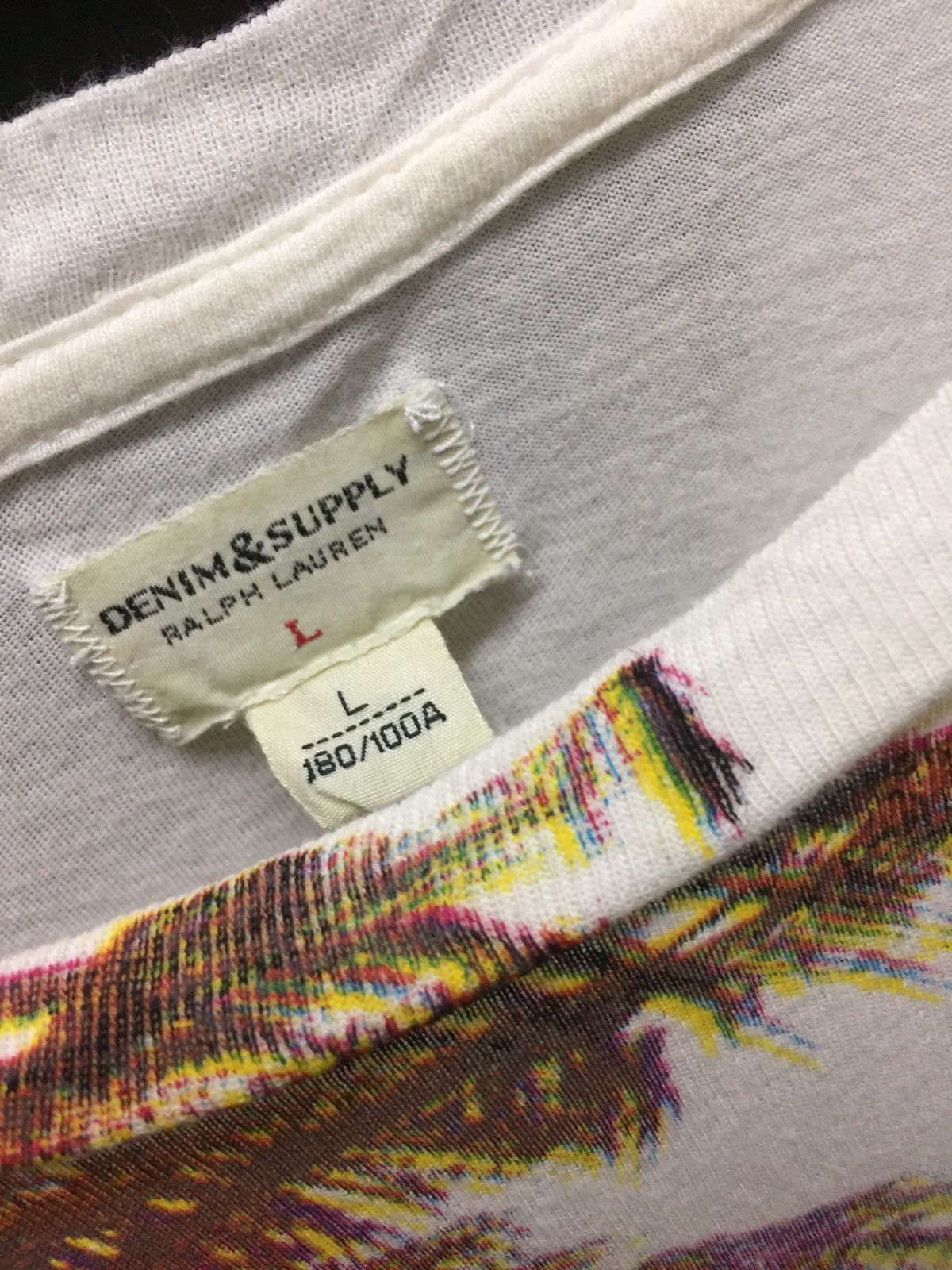 Denim & Co. × Ralph Lauren × Vintage Vintage Ralph Lauren Denim Supply Spell Logo Shirt Size US L / EU 52-54 / 3 - 4 Thumbnail