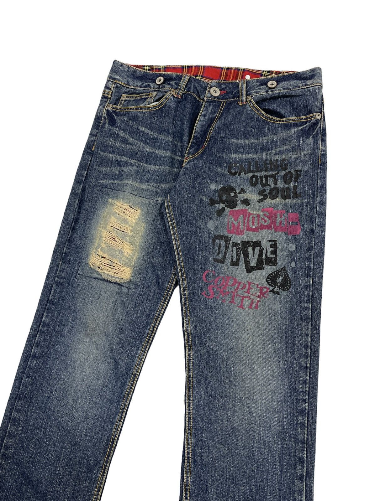 Japanese Brand Vintage Copper Smith Japan Punk Jeans Size US 31 - 1 Thumbnail