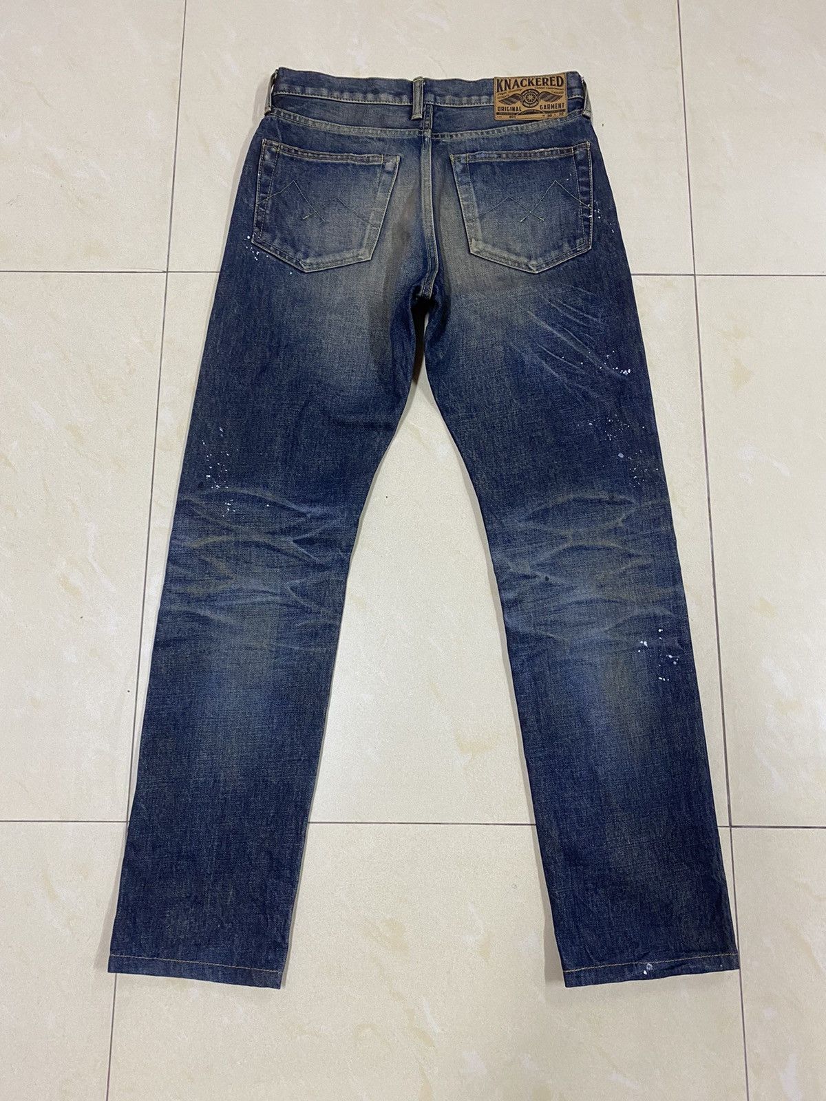 Japanese Brand Paint Splash Denim