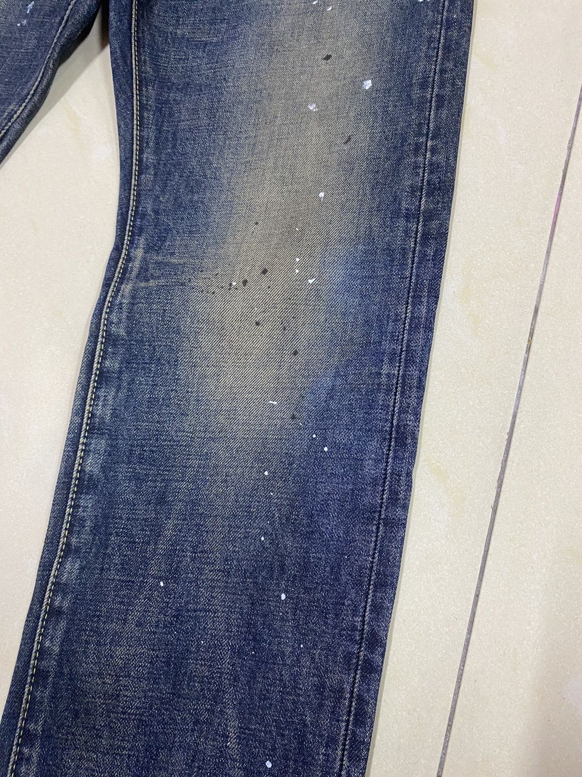 Japanese Brand Paint Splash Denim