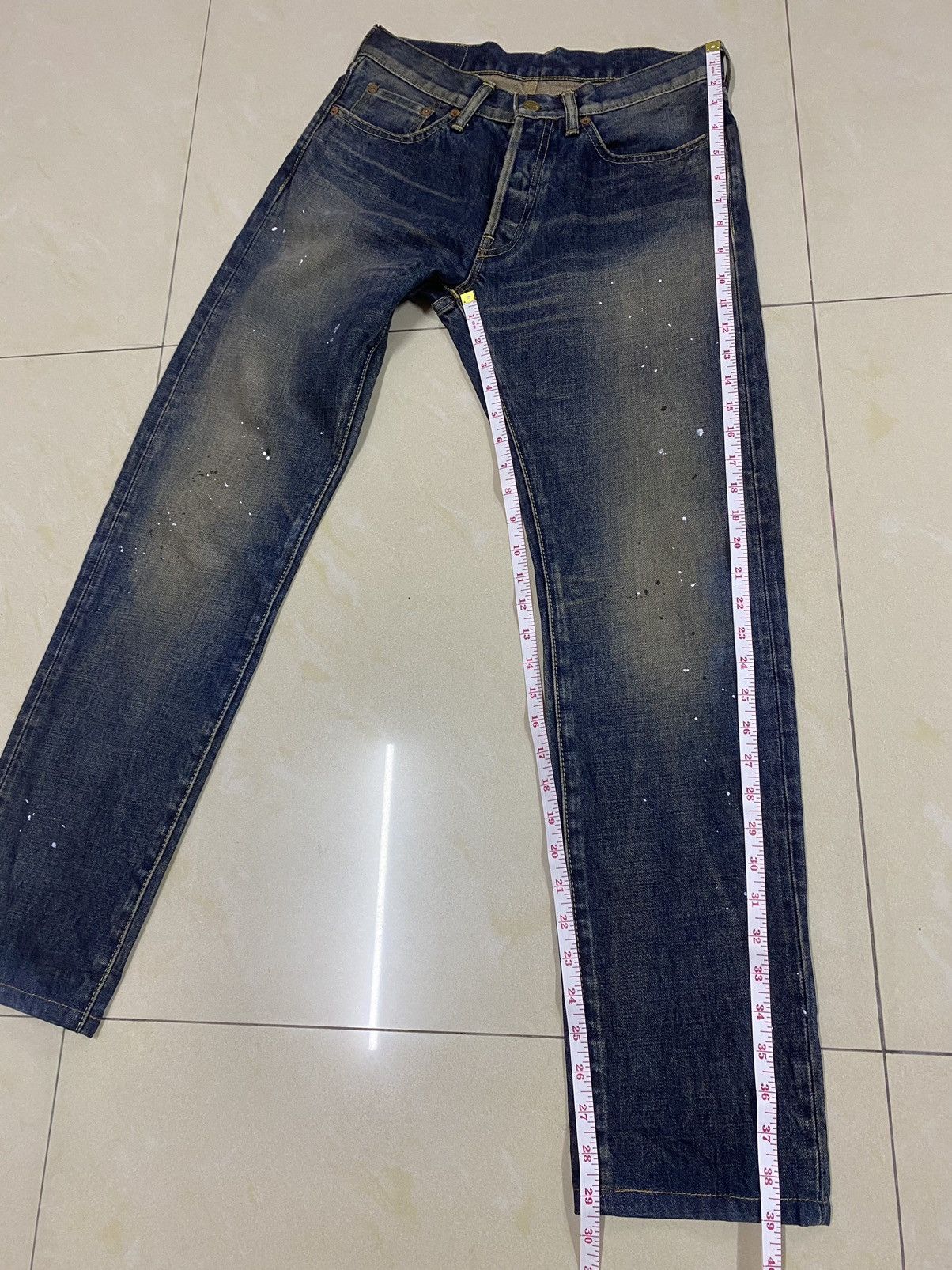 Japanese Brand Paint Splash Denim