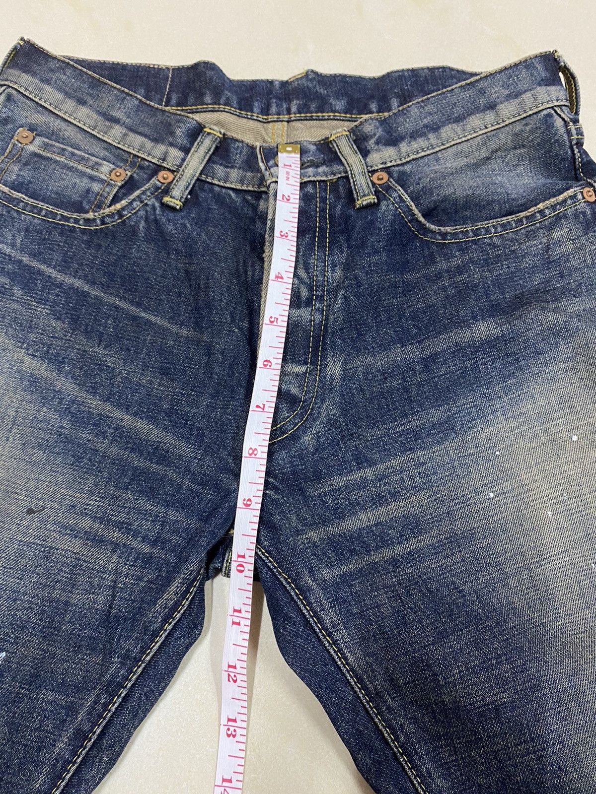 Japanese Brand Paint Splash Denim