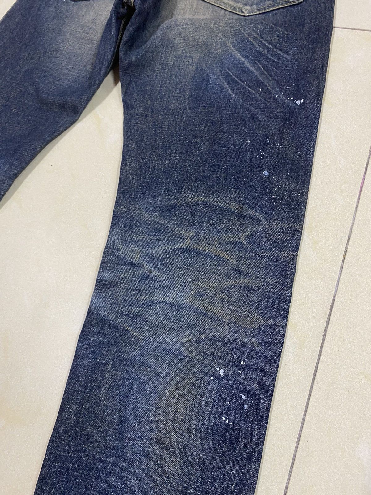 Japanese Brand Paint Splash Denim