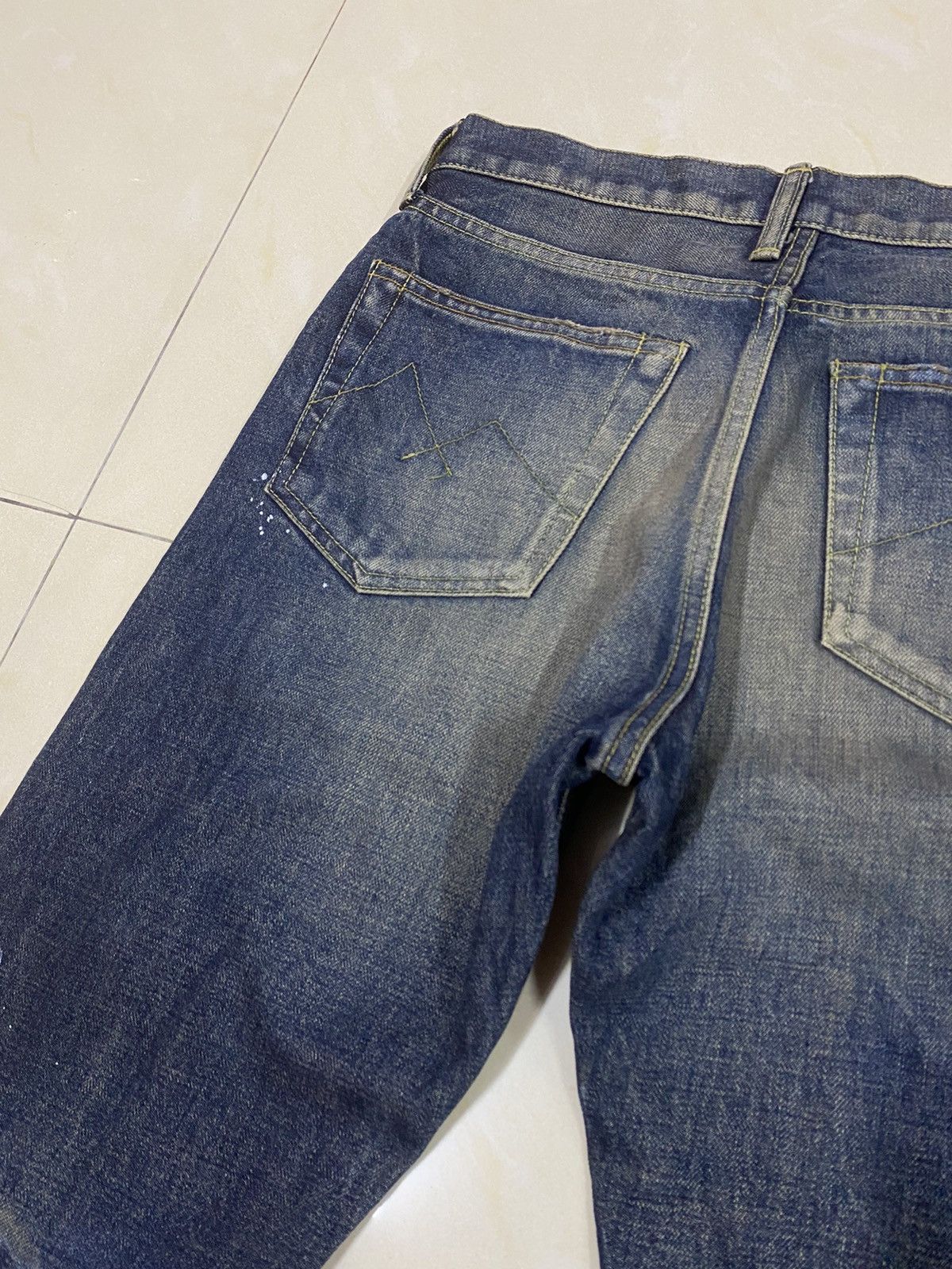Japanese Brand Paint Splash Denim